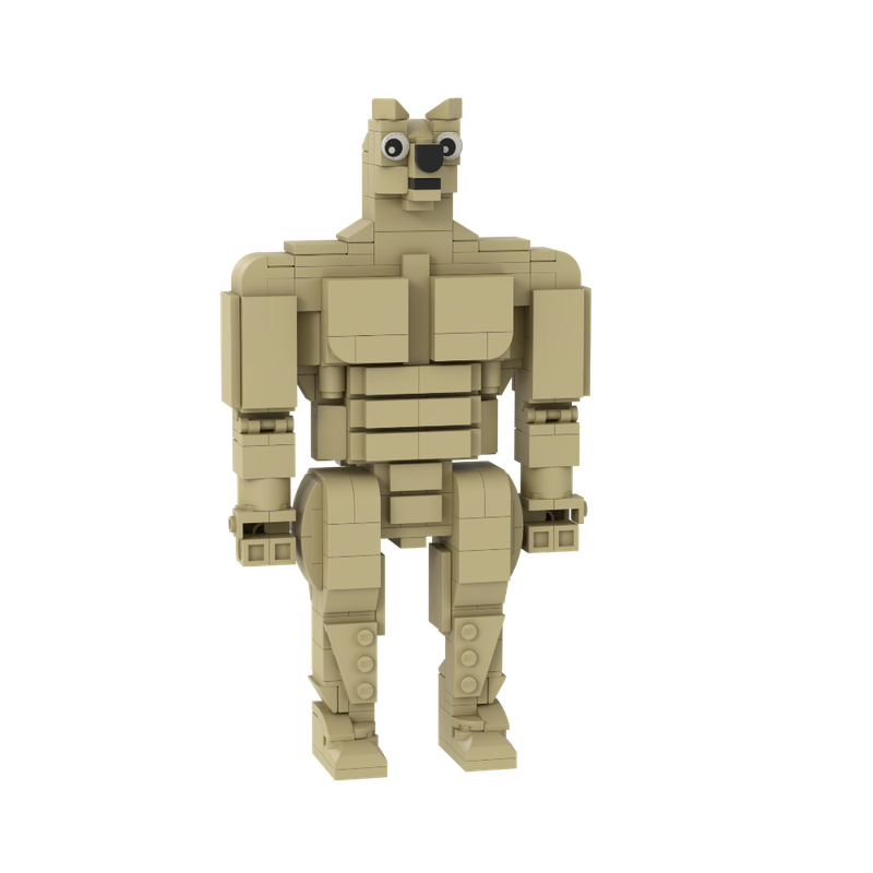 Lego Buff Doge meme Figure [Chad doge]