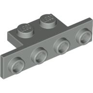 Lego Bracket 1 x 2 - 1 x 4 [Square Corners] / Light Gray
