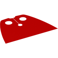 Lego Neckwear Cape, Standard, Very Short [Traditional Starched Fabric] / Red