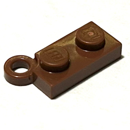Lego Hinge Plate 1 x 4 Swivel Base, No Hole / Reddish Brown