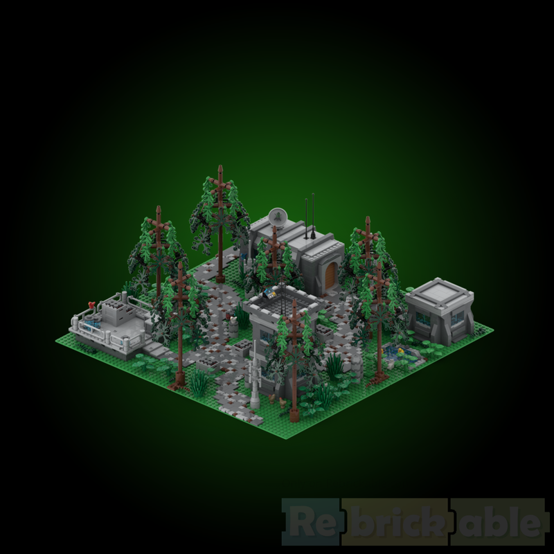 Lego Endor forest base