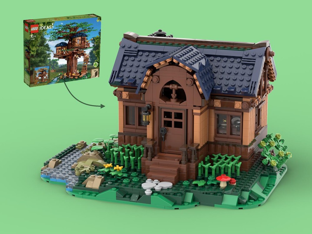 Lego Creek Hut - 21318 Tree House Alternative Build