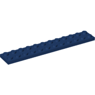 Lego Plate 2 x 12 / Dark Blue