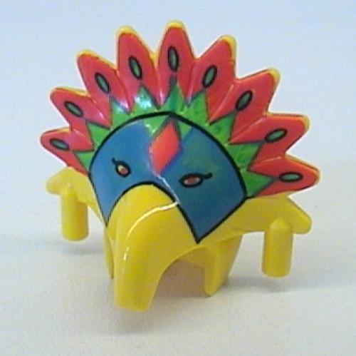 Lego Headdress Jungle with Colored Feather Print (Achu)