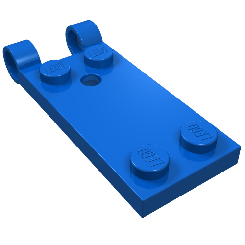 Lego Hinge Plate 2 x 5 Base / Blue