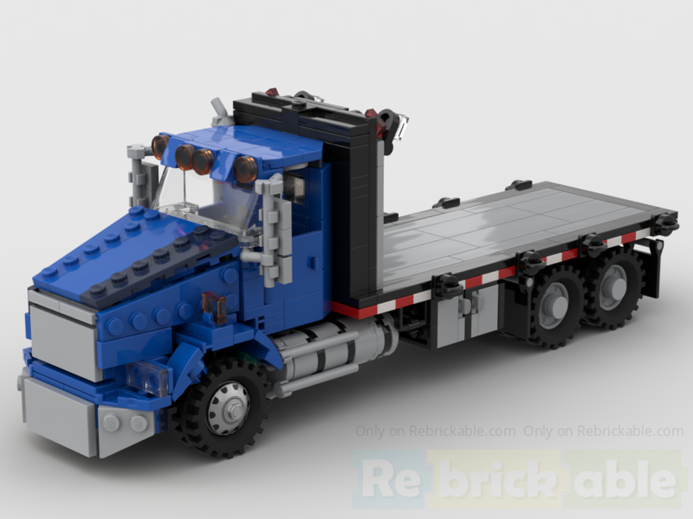 Lego Kenworth T800 Flatbed/Oilfield Truck