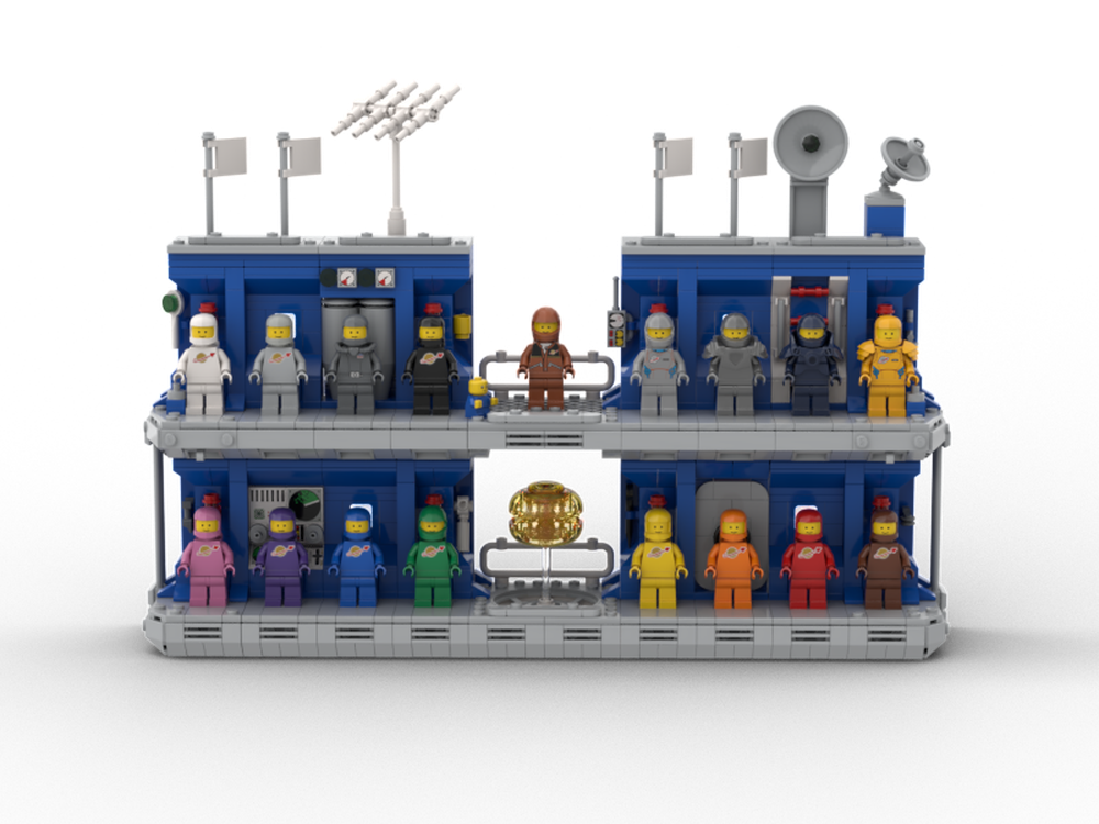 Lego Classic Space Minifig Display Modules