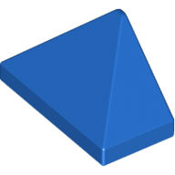 Lego Brick Sloped 45° 2 x 1 Triple with Inside Stud Holder / Blue