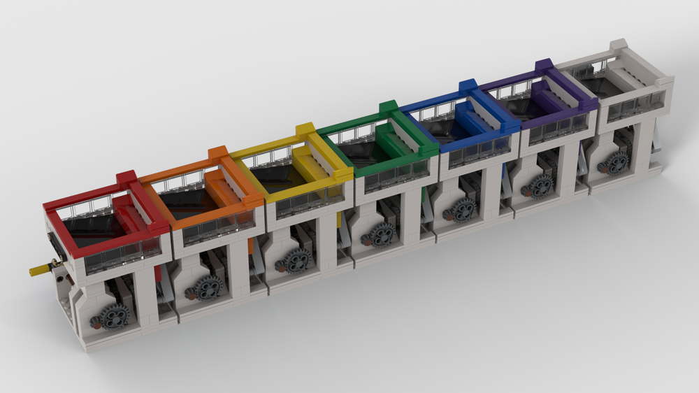 Lego 10x10 Stepper Interactive Build with Shared Power