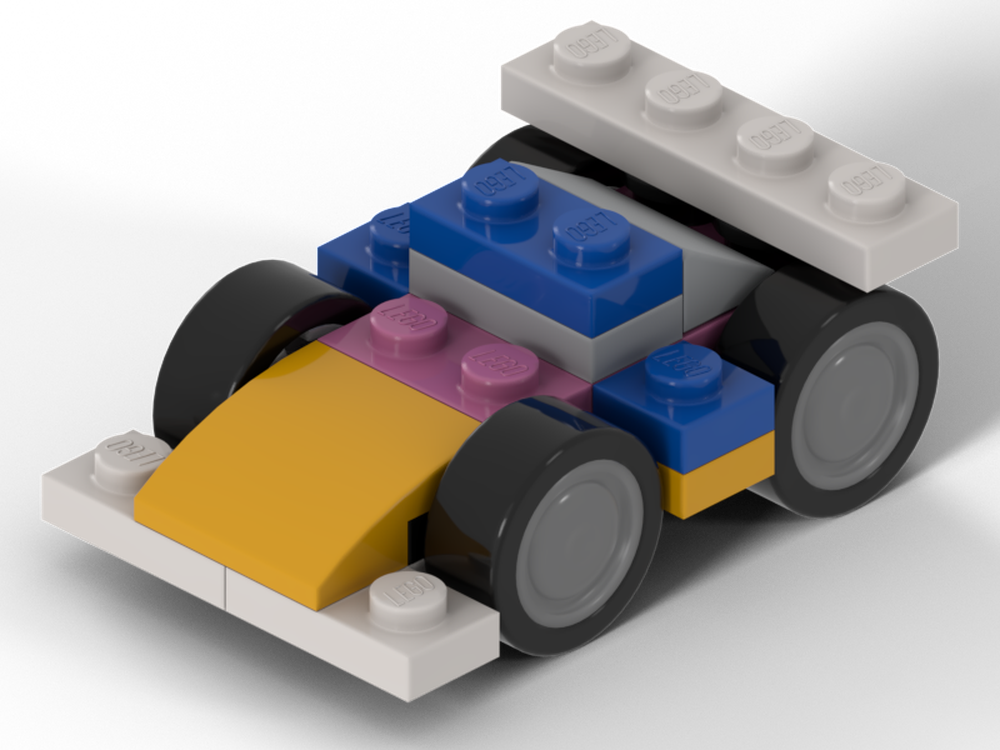 Lego Smallest drivable Formula 1 car (Racing Bulls Miami 2024) with rubber tyres