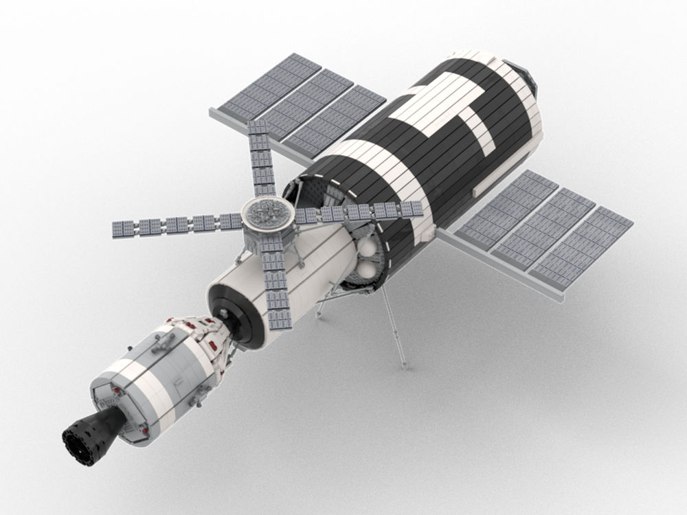 Lego Skylab Space Station - Minifigure Scale