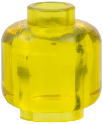 Lego Minifigure, Head (Plain) / Trans-Yellow