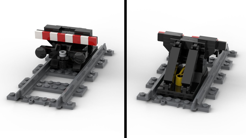 Lego Buffer with shock absorber - Prellbock - MOC