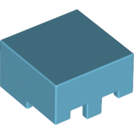 Lego Helmet Rectangular / Medium Azure