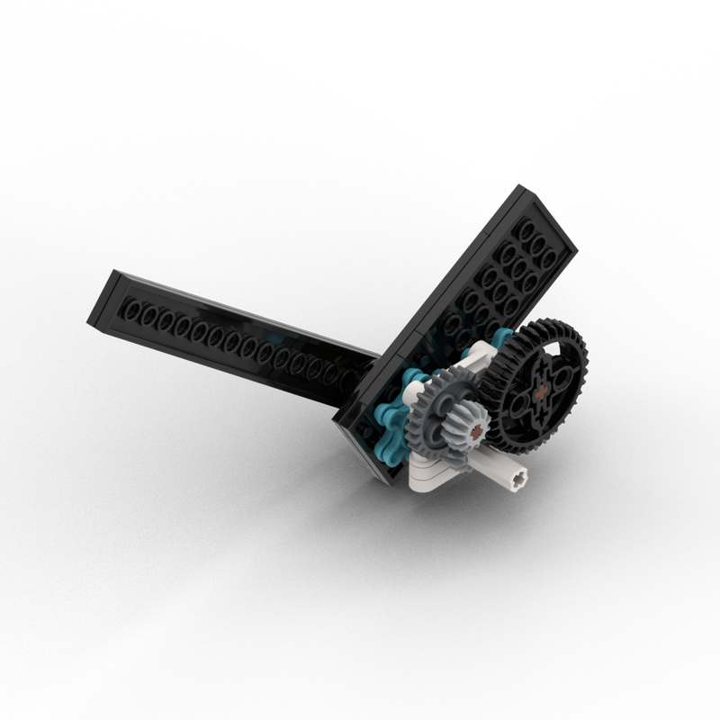 Lego Working clock mechanism