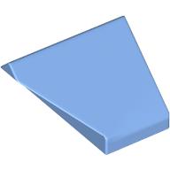 Lego Brick Sloped 45° 2 x 1 Double / Inverted with Bottom Stud Holder / Medium Blue