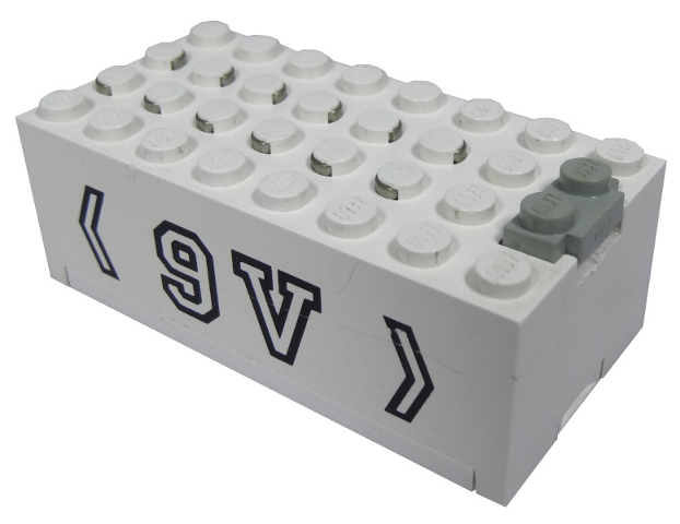 Lego Electric 9V Battery Box Small with 9V Pattern