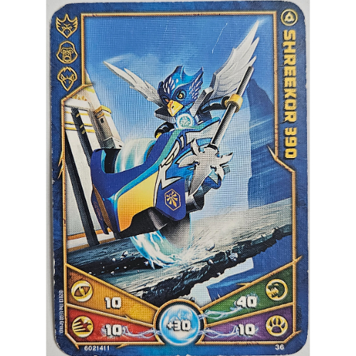 Lego Trading Card, Legends of Chima Deck #1: 36 [Shreekor 390] / [No Color/Any Color]