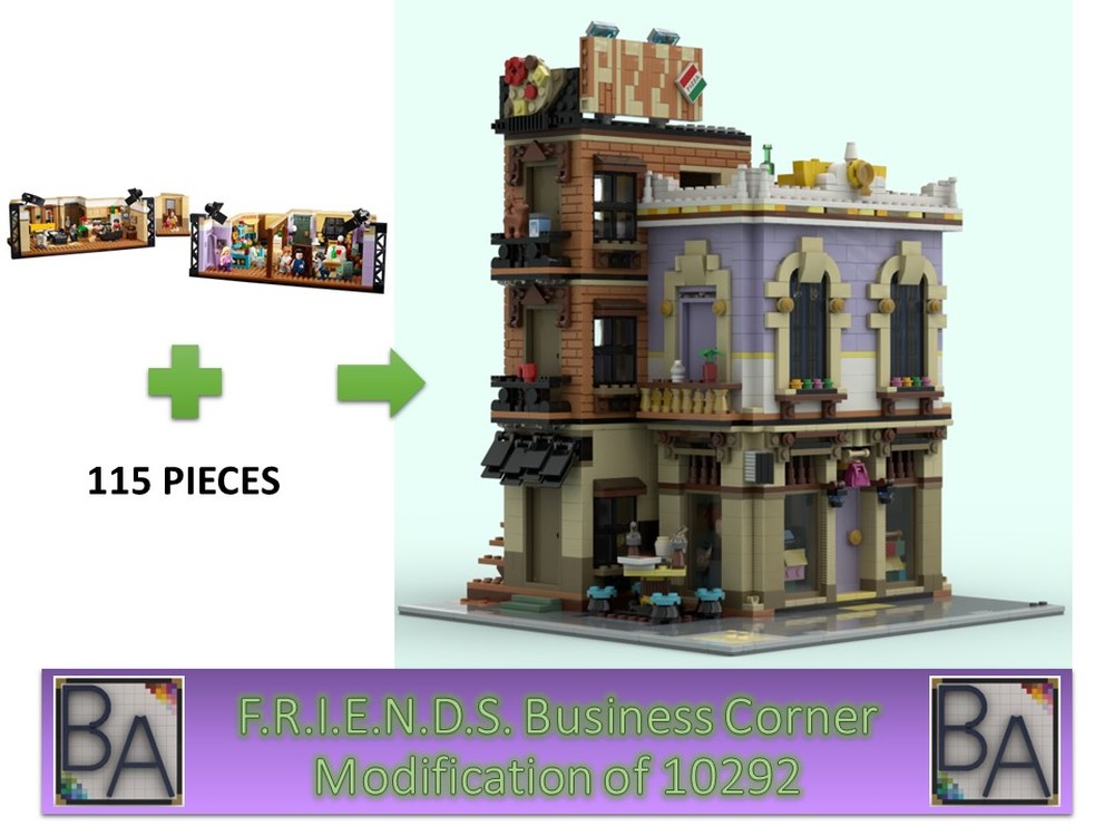 Lego Friends Business Corner - Modification of Set 10292