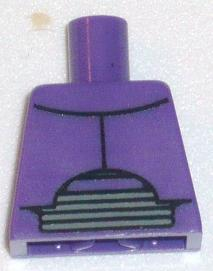 Lego Torso Chest Armor and Gray Abdominal Joint Pattern (Zurg)