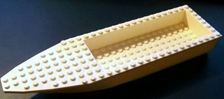 Lego Boat, Hull Unitary 28 x 8 with (Same Color) Top (92710 / 92711)