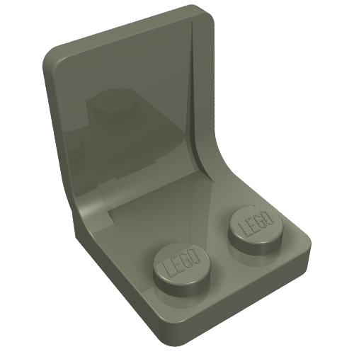 Lego Seat / Chair 2 x 2 / Dark Gray