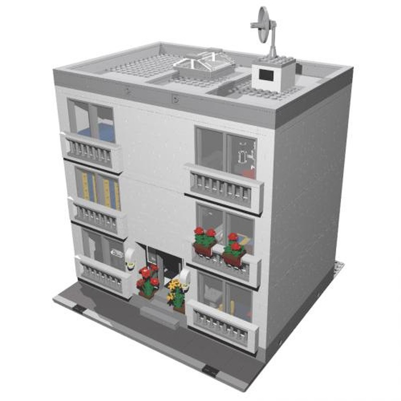 Lego French 70's studio flat building