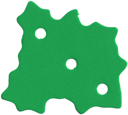 Lego Scala Foam For Set 3148-1, Bush 7 x 6 / Bright Green