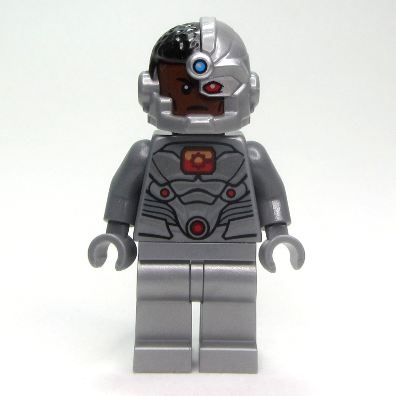 Lego Cyborg with Red and Orange Chest