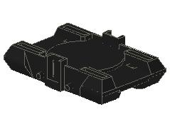 Lego Monorail Motor Base / Black