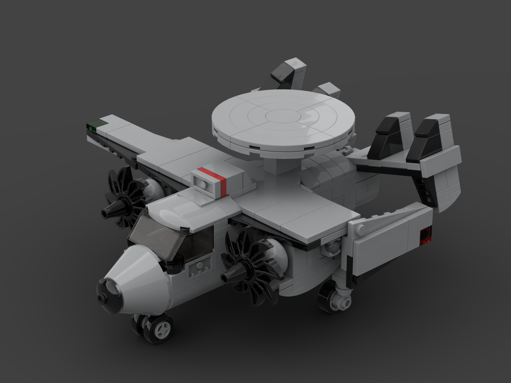 Lego ROCAF E-2K AWACS folding wing feature Chibi scale