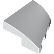 Lego Brick Wedged, Curved 2 x 2 with Stud Notch Left / White