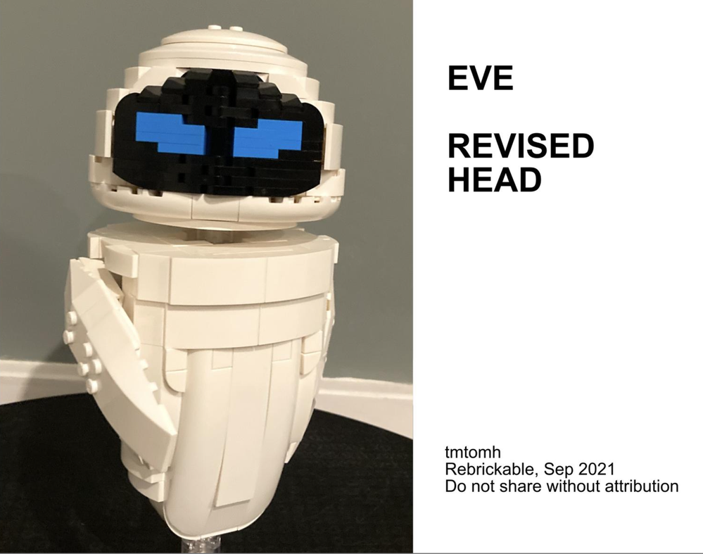 Lego EVE from WALL-E: Improved Head