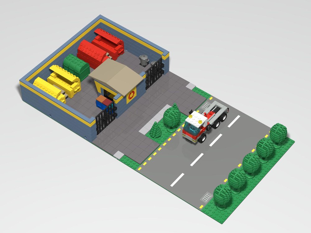 Lego Recycling Center with Truck from 6668