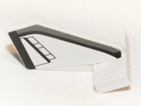 Lego Tail Shuttle, Small with Space Shuttle Pattern on Both Sides (Stickers) - Set 7467