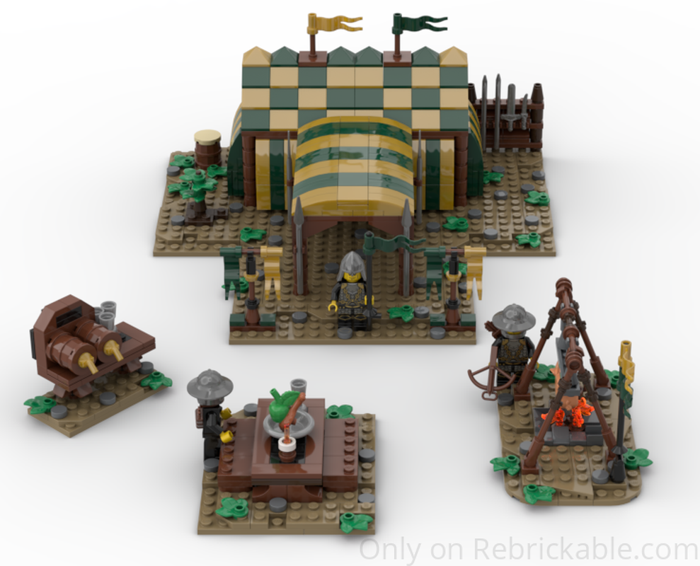 Lego Medieval Soldier Camp