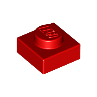 Lego Plate 1 x 1 / Red