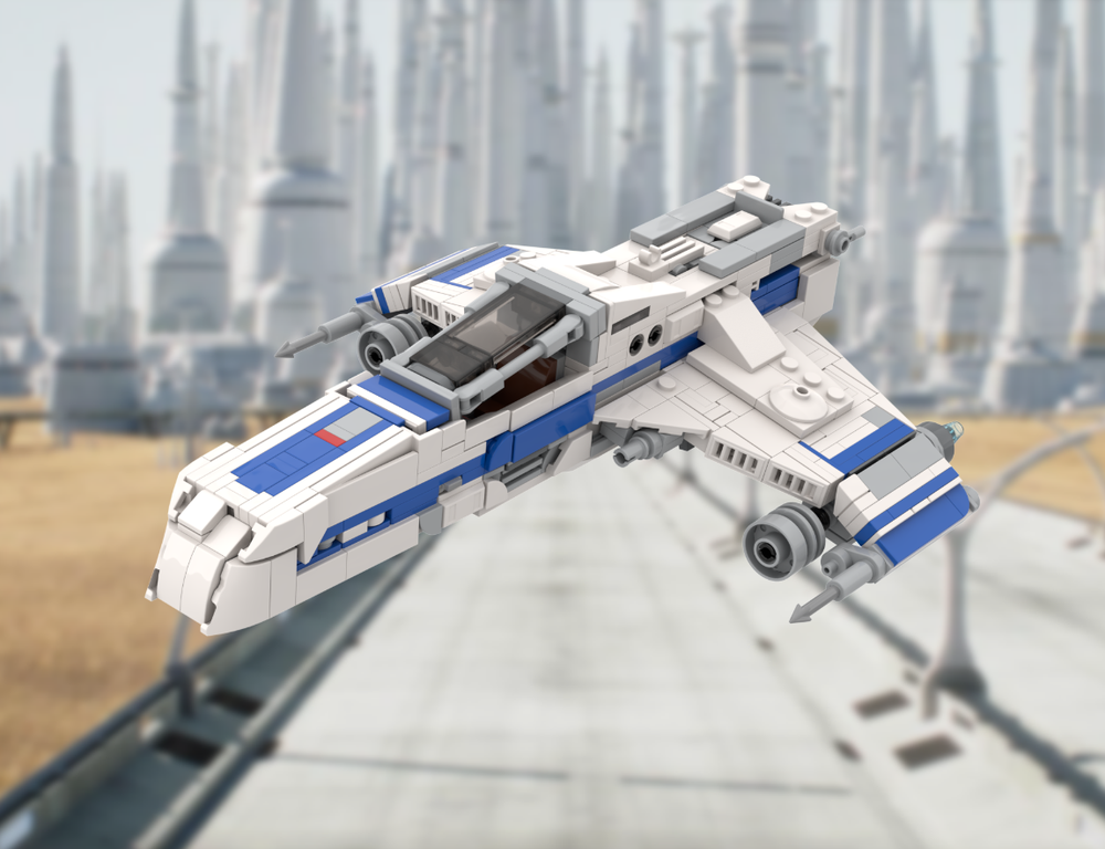 Lego E WING - Minifigure Scale