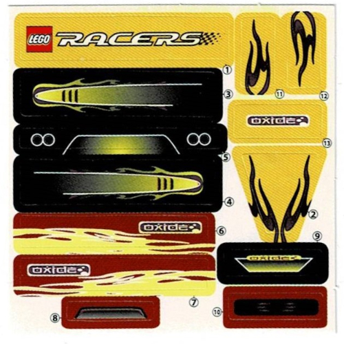Lego Sticker Sheet for Set McDR7US-1 / [No Color/Any Color]