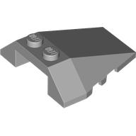 Lego Brick Wedged, Sloped 4 x 4 Triple, Stud Notches / Light Bluish Gray