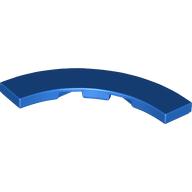 Lego Tile 4 x 4 Curved, Macaroni / Blue