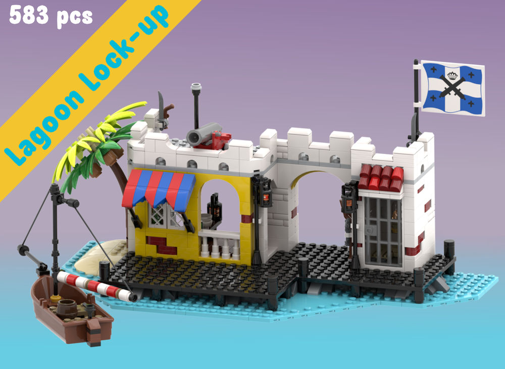 Lego Lagoon Lock-Up (6267) Remake