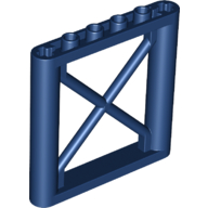 Lego Support 1 x 6 x 5 Girder Rectangular / Dark Blue