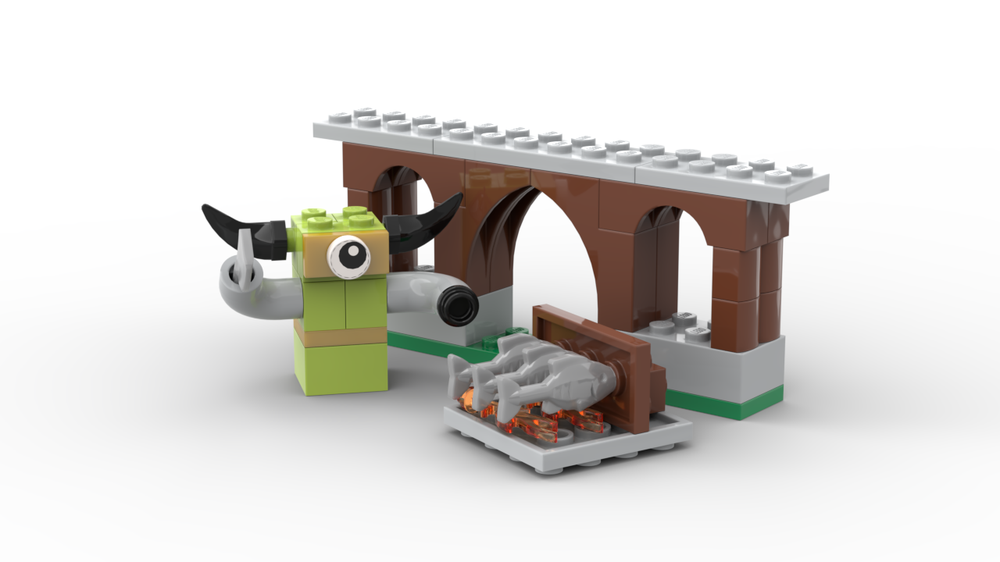 Lego 11033 Troll under the bridge