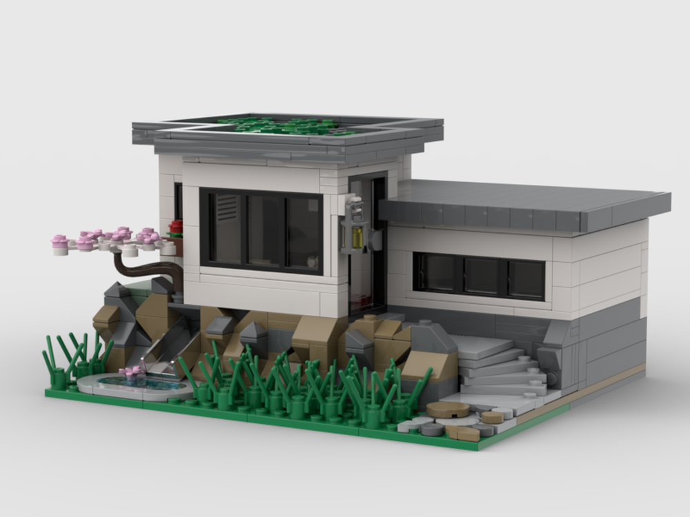 Lego hillside house