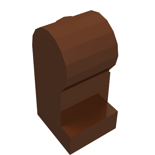 Lego Leg, Right / Reddish Brown