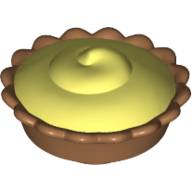 Lego Food Pie with Light Yellow Cream Filling Pattern