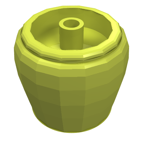 Lego Belville / Scala, Equipment Flower Pot / Medium Lime