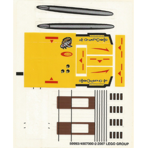 Lego Sticker Sheet for Set 7660-1