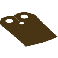 Lego Neckwear Cape, Straight Side [Traditional Starched Fabric] / Dark Brown